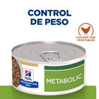 Hill’s Adult Mini Prescription Diet Metabolic Estofado de Pollo y Verduras para perros, , large image number null